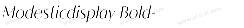 Modesticdisplay Bold字体转换